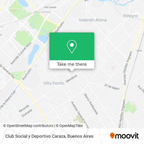 Club Social y Deportivo Caraza map