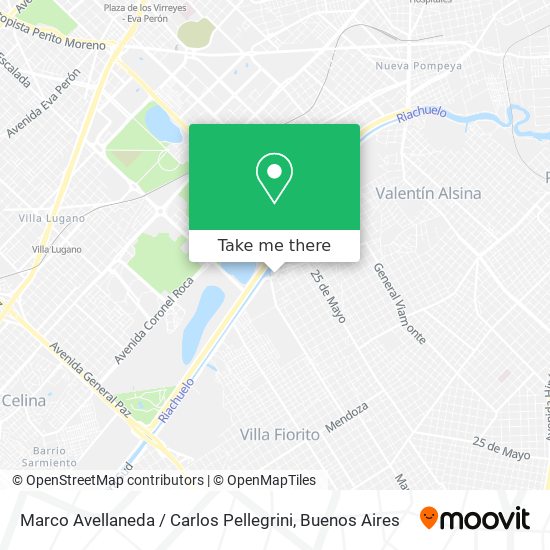 Marco Avellaneda / Carlos Pellegrini map