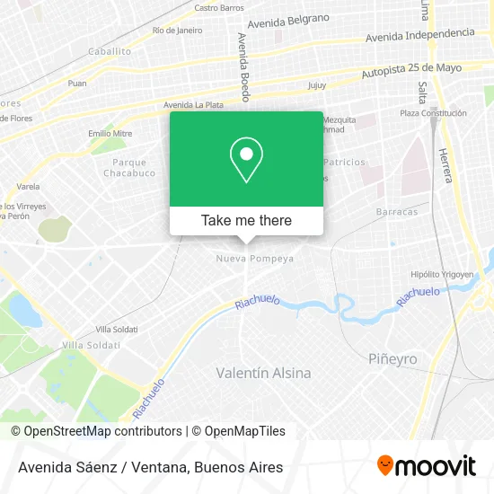 Mapa de Avenida Sáenz / Ventana