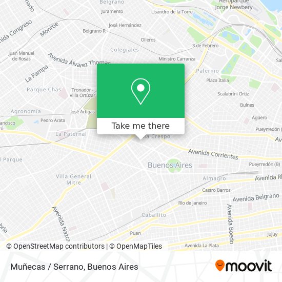 Muñecas / Serrano map