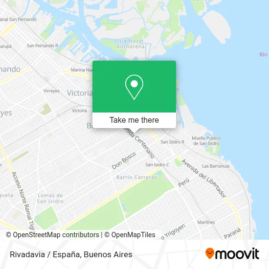 Rivadavia / España map