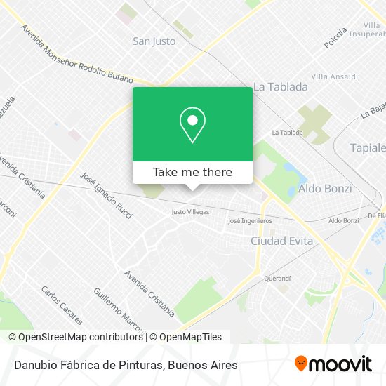 Danubio Fábrica de Pinturas map