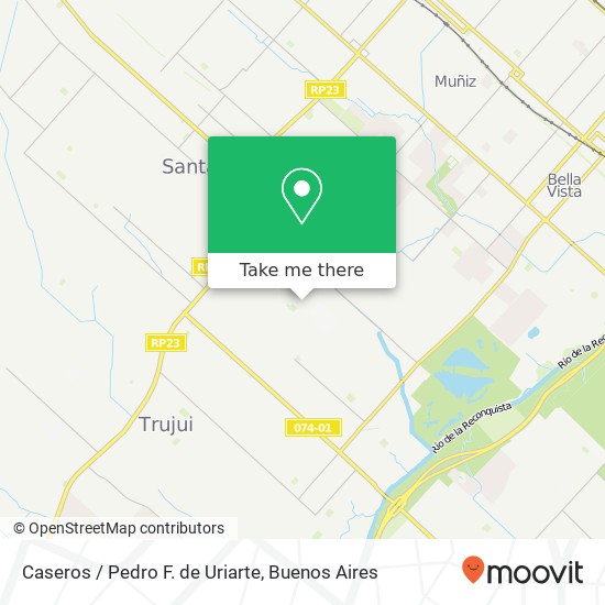 Caseros / Pedro F. de Uriarte map