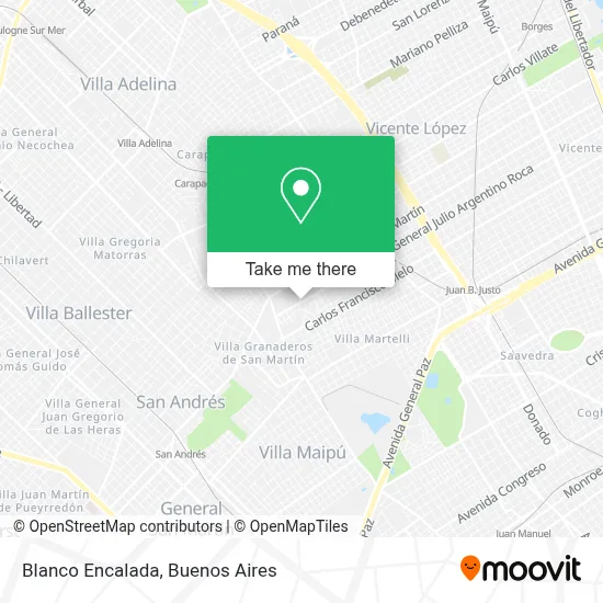 Blanco Encalada map