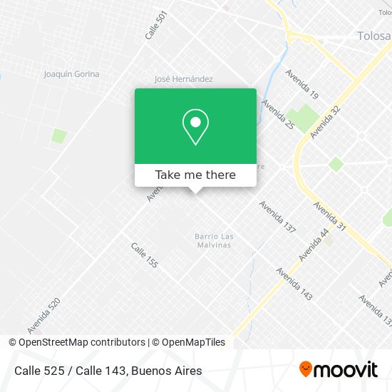 Calle 525 / Calle 143 map