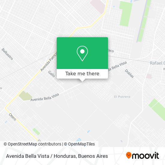 Avenida Bella Vista / Honduras map