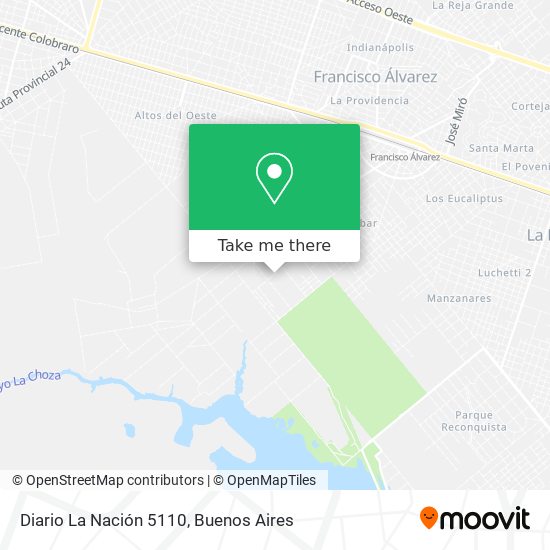 Mapa de Diario La Nación 5110