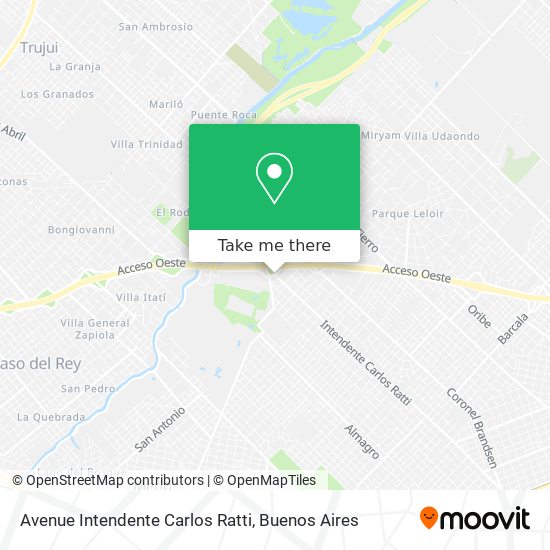 Avenue Intendente Carlos Ratti map