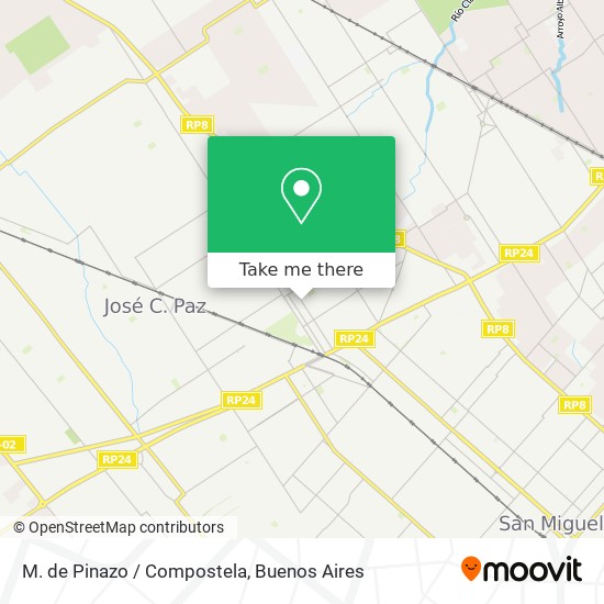M. de Pinazo / Compostela map