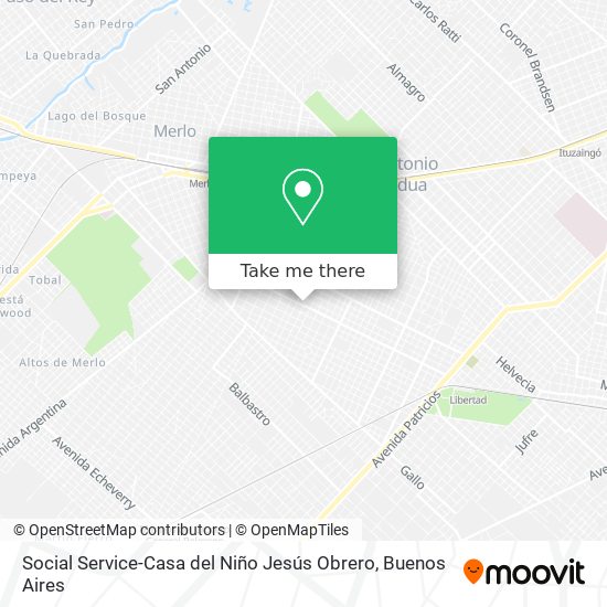 Social Service-Casa del Niño Jesús Obrero map