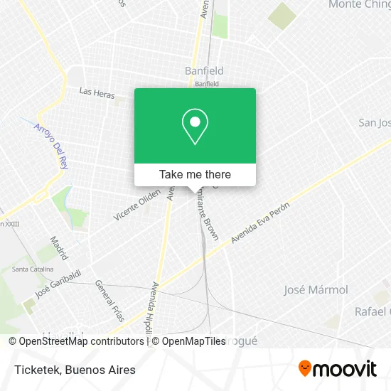 Ticketek map