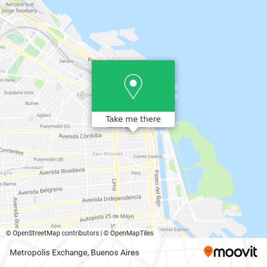 Mapa de Metropolis Exchange