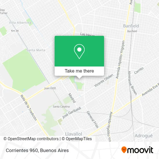 Corrientes 960 map