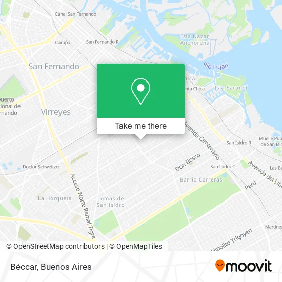 Mapa de Béccar