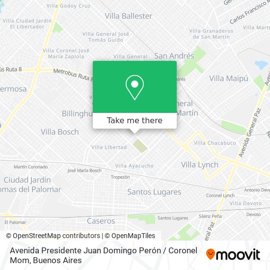 Avenida Presidente Juan Domingo Perón / Coronel Mom map