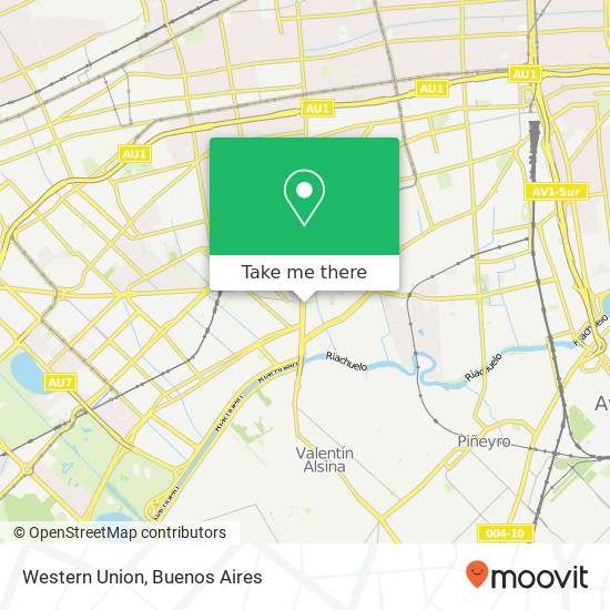 Western Union map