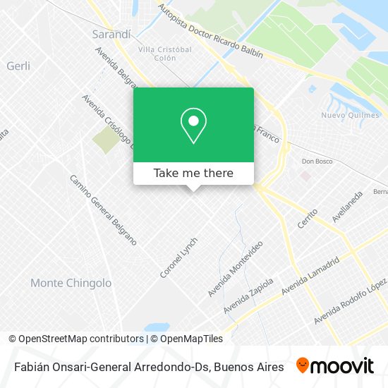 Fabián Onsari-General Arredondo-Ds map