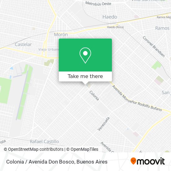 Colonia / Avenida Don Bosco map