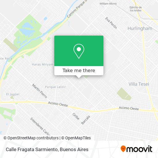 Calle Fragata Sarmiento map