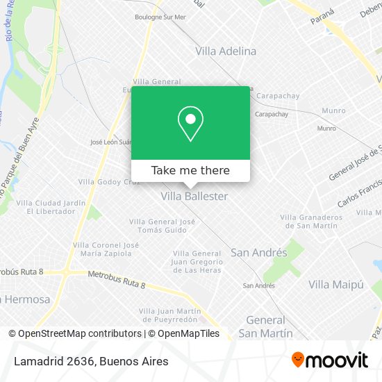 Mapa de Lamadrid 2636
