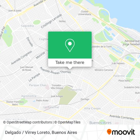 Delgado / Virrey Loreto map