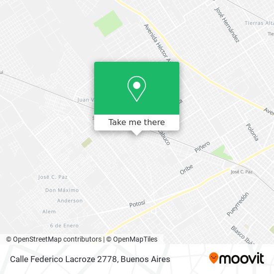 Calle Federico Lacroze 2778 map
