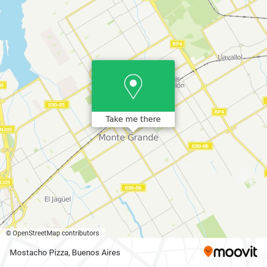 Mostacho Pizza map