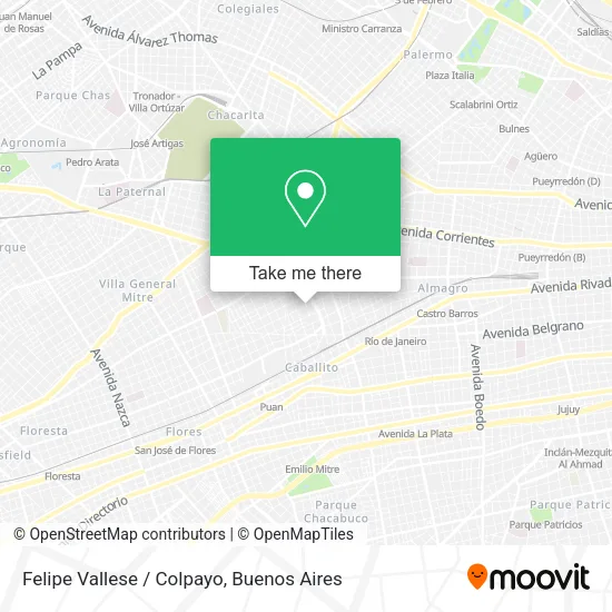 Felipe Vallese / Colpayo map