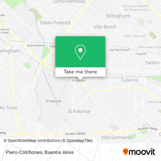 Mapa de Piero-Colchones