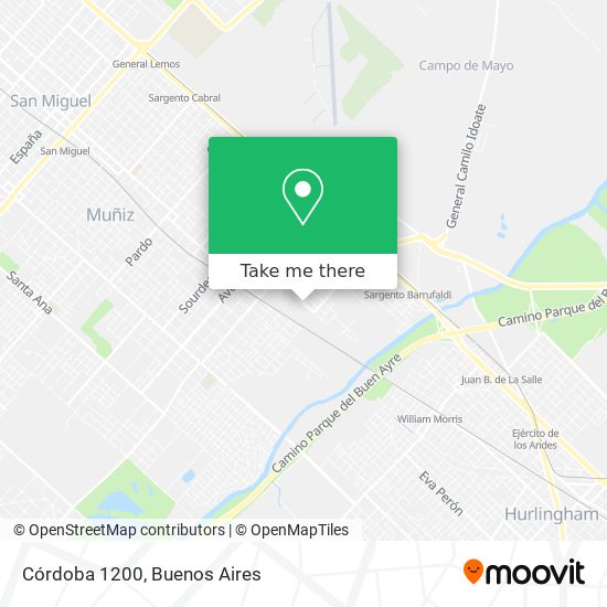 Mapa de Córdoba 1200