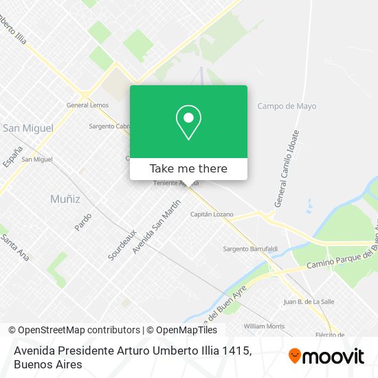 Avenida Presidente Arturo Umberto Illia 1415 map