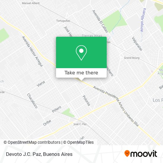 Devoto J.C. Paz map