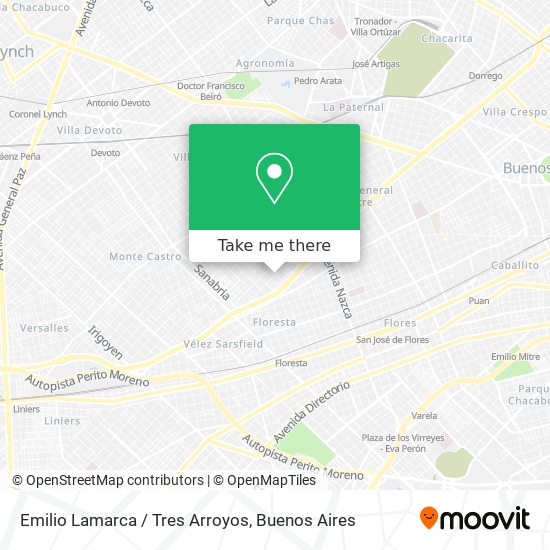 Emilio Lamarca / Tres Arroyos map