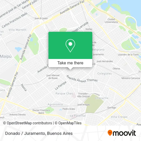 Donado / Juramento map