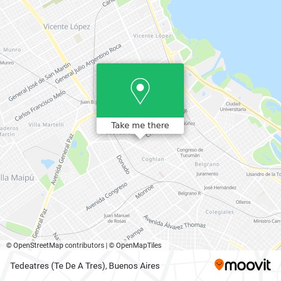 Tedeatres (Te De A Tres) map