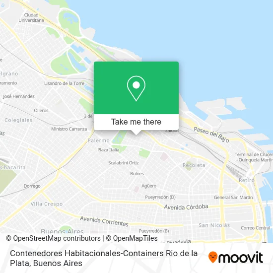 Contenedores Habitacionales-Containers Rio de la Plata map