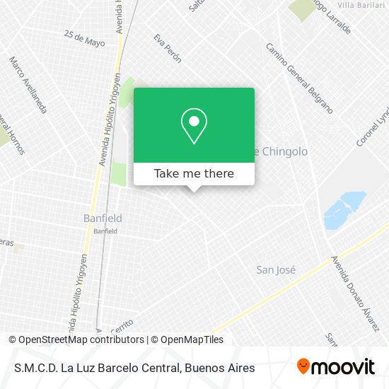 S.M.C.D. La Luz Barcelo Central map