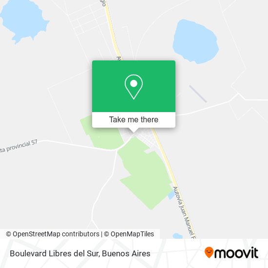Boulevard Libres del Sur map