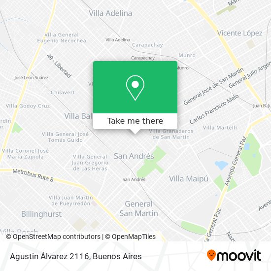 Agustin Álvarez 2116 map