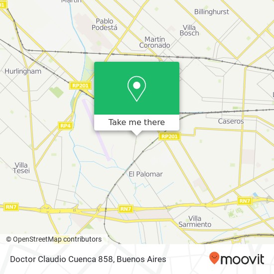 Doctor Claudio Cuenca 858 map