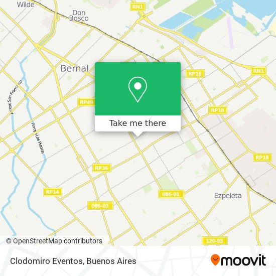 Clodomiro Eventos map