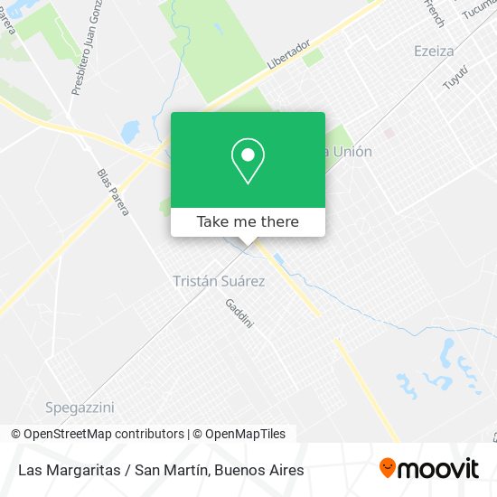 Las Margaritas / San Martín map