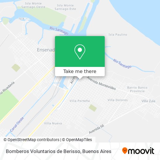 Mapa de Bomberos Voluntarios de Berisso