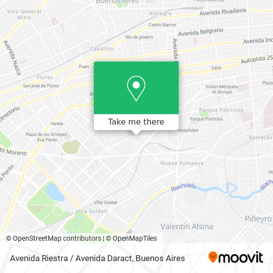 Avenida Riestra / Avenida Daract map