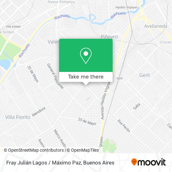 Fray Julián Lagos / Máximo Paz map