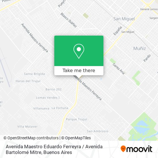 Avenida Maestro Eduardo Ferreyra / Avenida Bartolomé Mitre map