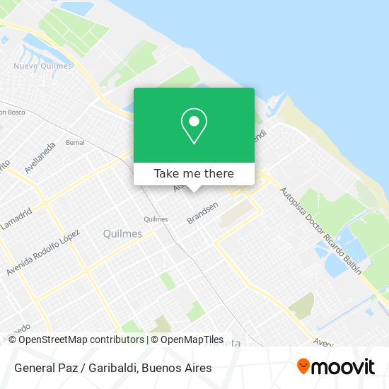 General Paz / Garibaldi map