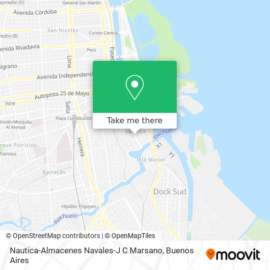 Mapa de Nautica-Almacenes Navales-J C Marsano