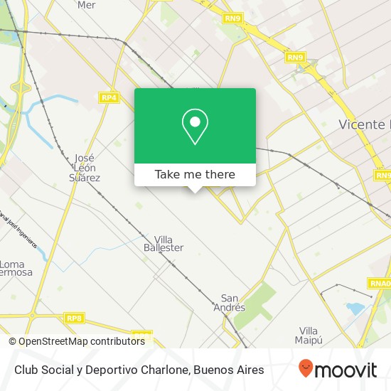 Club Social y Deportivo Charlone map