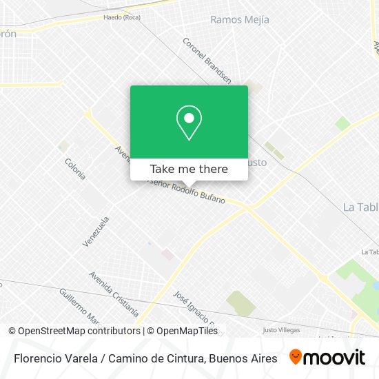 Florencio Varela / Camino de Cintura map